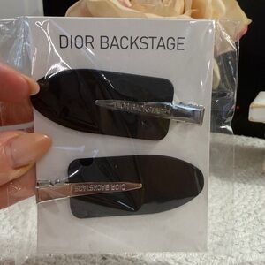 Dior Backstage Black Hair Clips